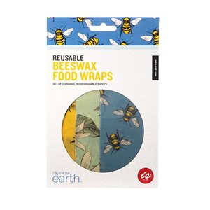 Reusable Beeswax Food Wraps (Set of 3) - Bees